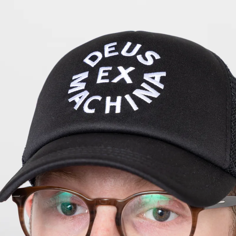 Deus Ex Machina Circle Logo Trucker Black-3