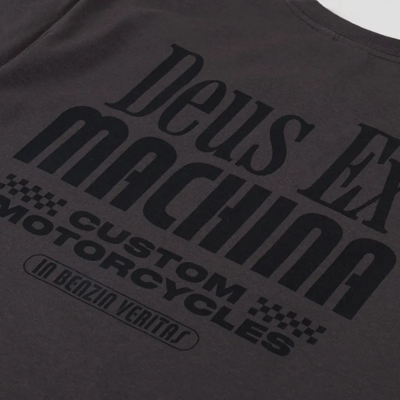 Deus Ex Machina Partisan T Shirt Anthracite-4