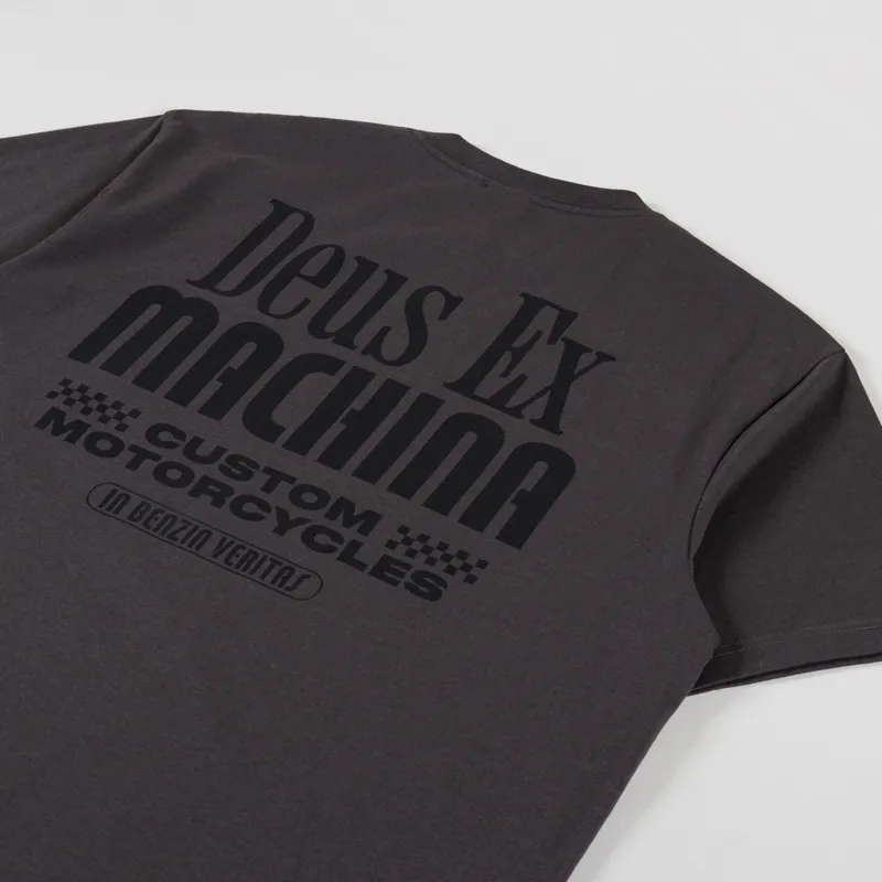 Deus Ex Machina Partisan T Shirt Anthracite-2