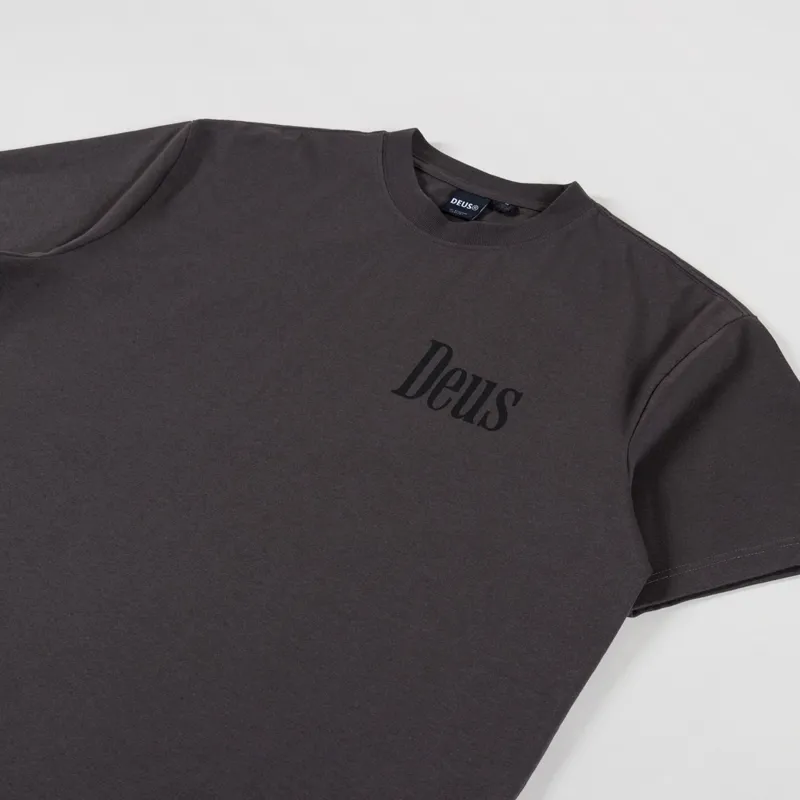 Deus Ex Machina Partisan T Shirt Anthracite-3