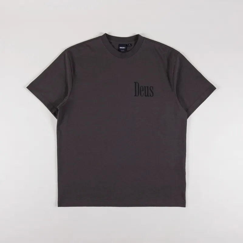 Deus Ex Machina Partisan T Shirt Anthracite-1