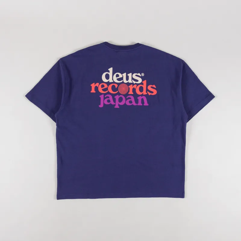 Deus Ex Machina Strata T Shirt Patriot Blue