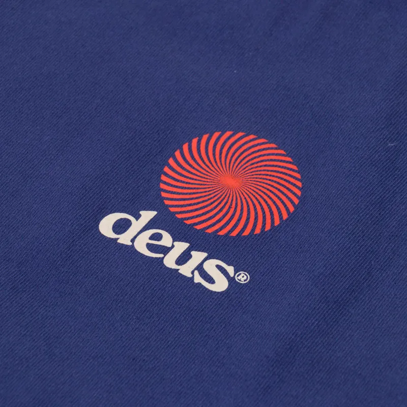 Deus Ex Machina Strata T Shirt Patriot Blue-5