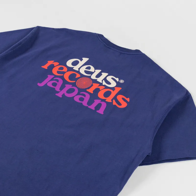 Deus Ex Machina Strata T Shirt Patriot Blue-2