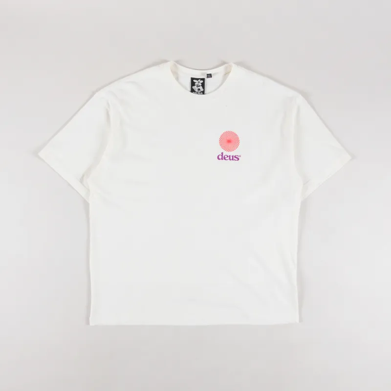 Deus Ex Machina Strata T Shirt Vintage White-1