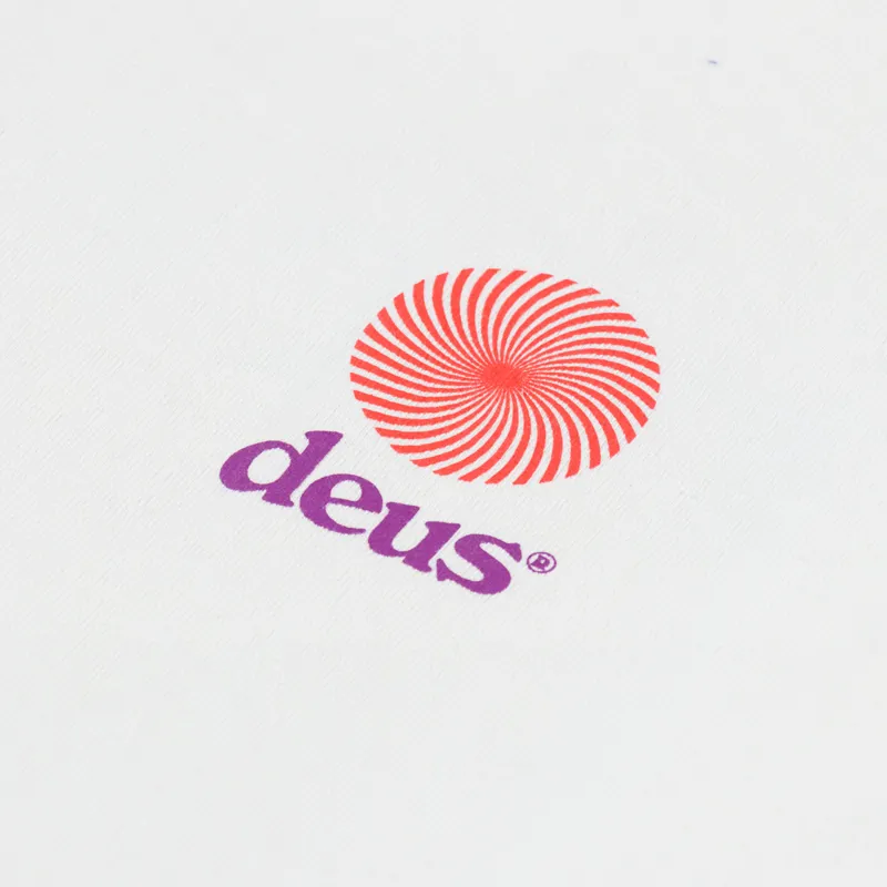 Deus Ex Machina Strata T Shirt Vintage White-5