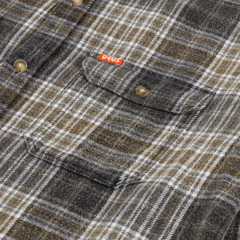 Deus Ex Machina Vacay Check Shirt Grey-5