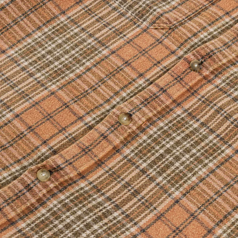 Deus Ex Machina Vacay Check Shirt Orange-6