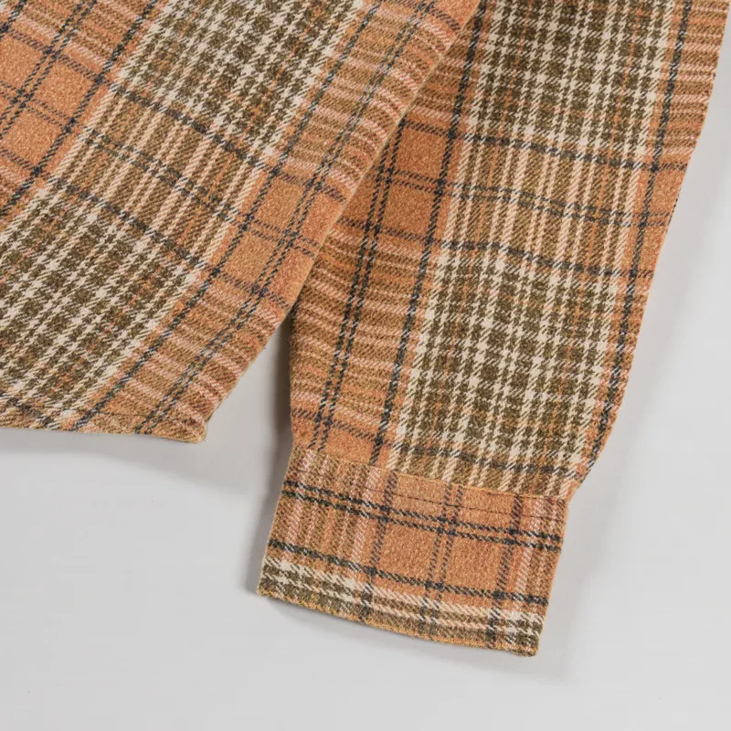 Deus Ex Machina Vacay Check Shirt Orange-2