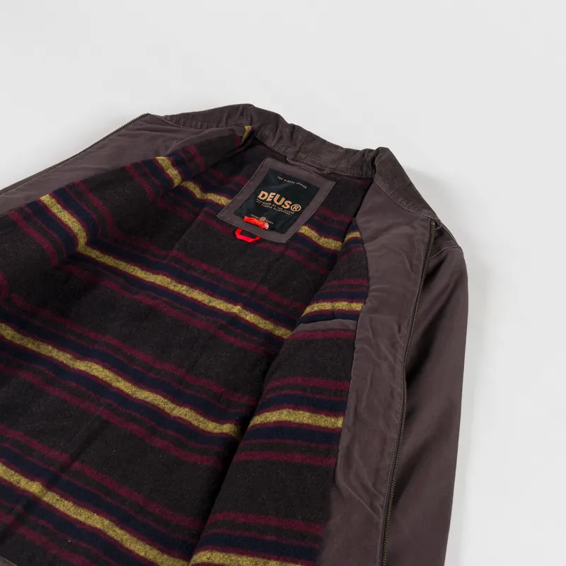 Deus Ex Machina Super Stitious Jacket Chocolate Brown-4