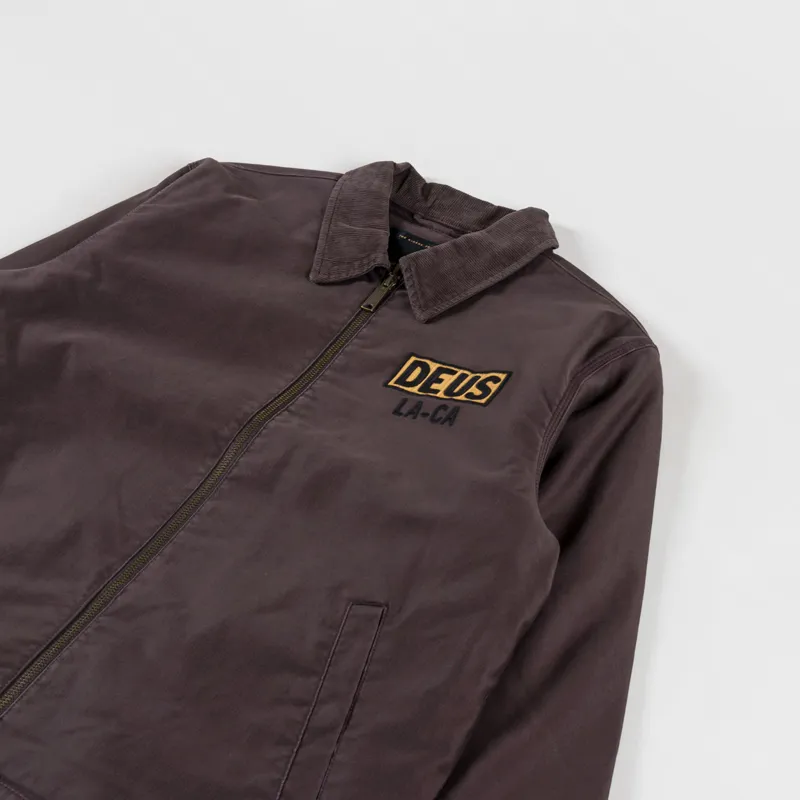 Deus Ex Machina Mens Super Stitious Jacket Chocolate Brown