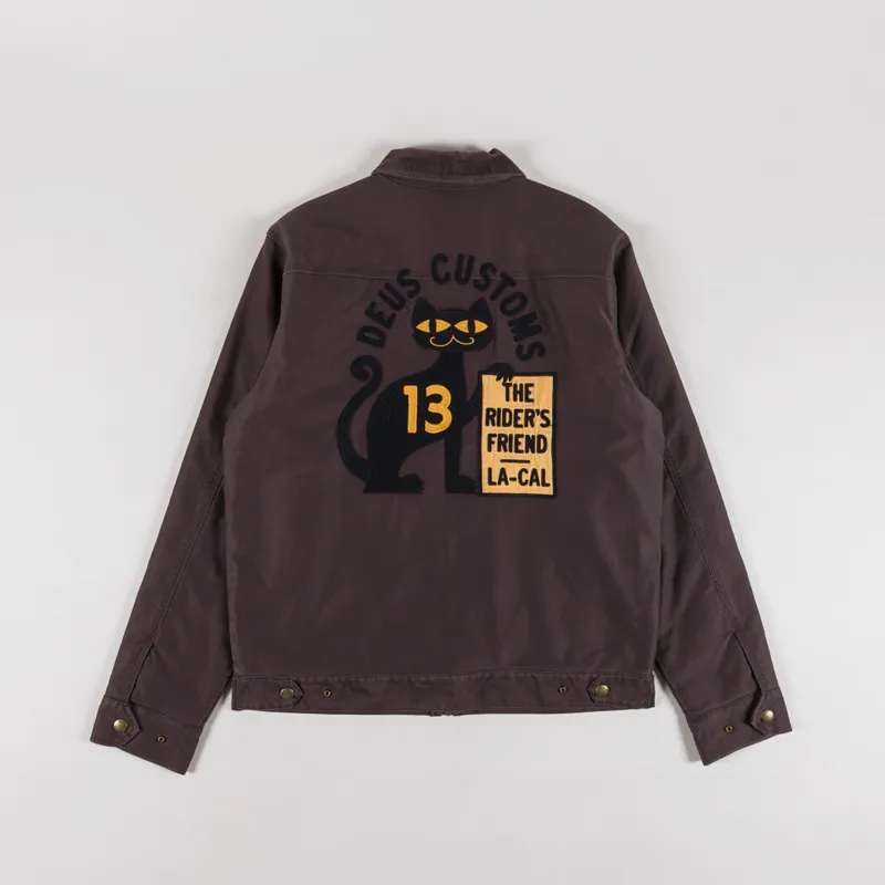 Deus Ex Machina Mens Super Stitious Jacket Chocolate Brown