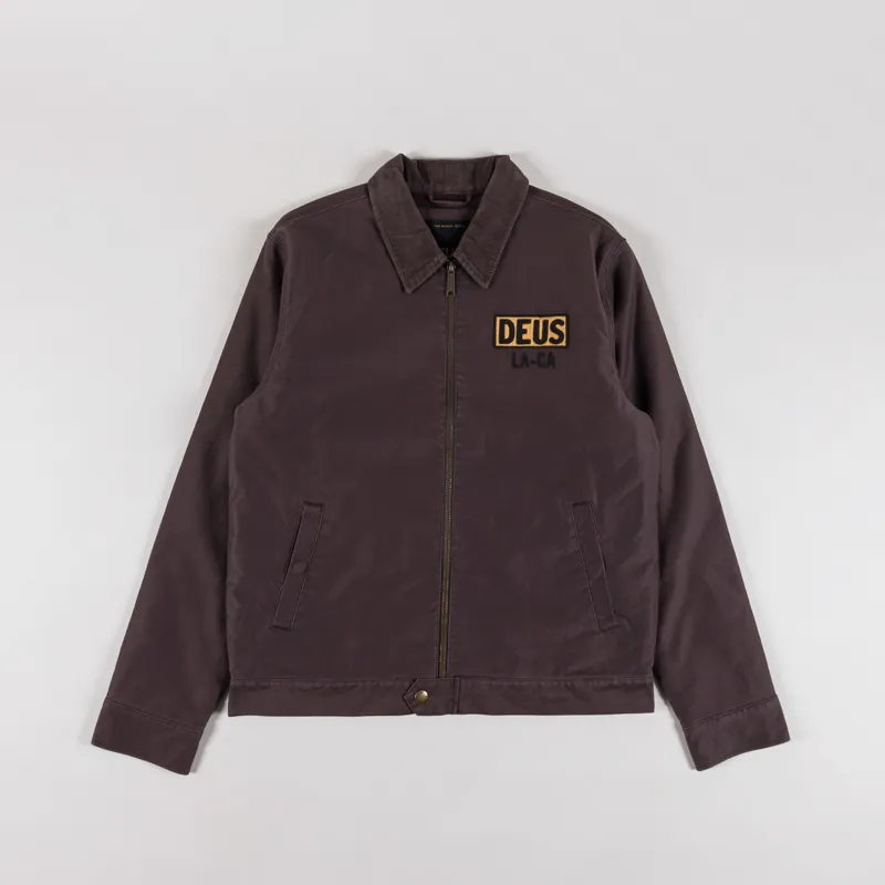 Deus Ex Machina Mens Super Stitious Jacket Chocolate Brown