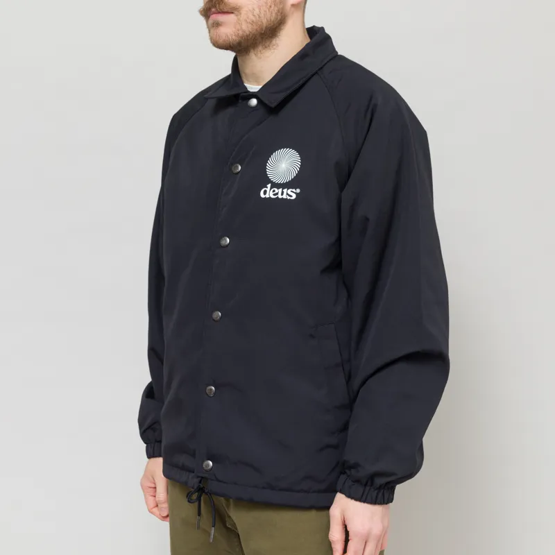 Deus Ex Machina Strata Coach Jacket Black-1
