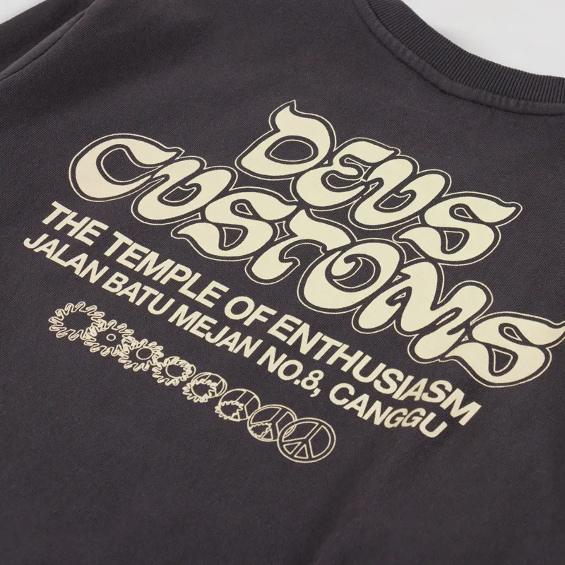 Deus Ex Machina Rinse Wash Crew Anthracite-3