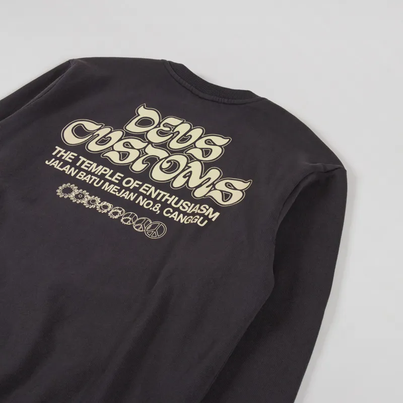 Deus Ex Machina Rinse Wash Crew Anthracite-2