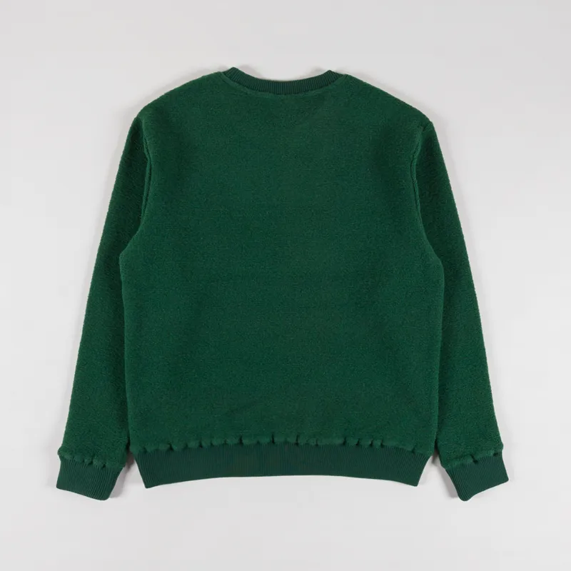 Deus Ex Machina Reo Textured Fleece Sweat Forest Green-1