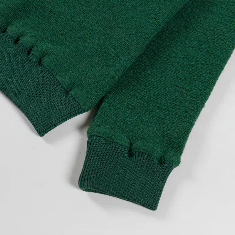 Deus Ex Machina Reo Textured Fleece Sweat Forest Green-6