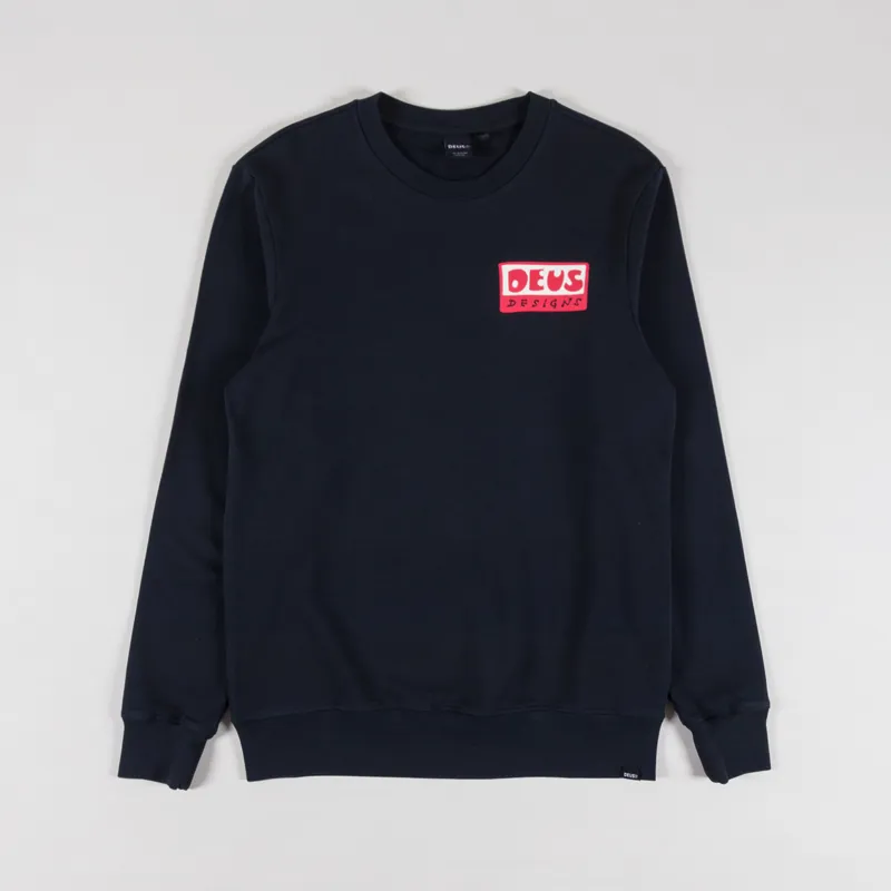 Deus Ex Machina Nice To See You Crew Sweat Black-1