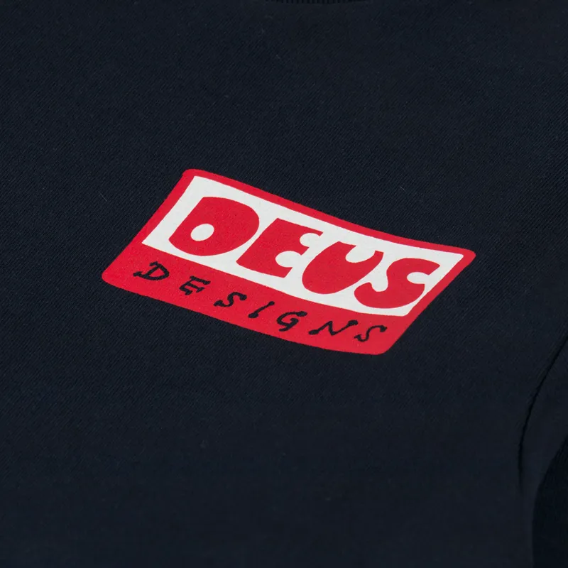 Deus Ex Machina Nice To See You Crew Sweat Black-3