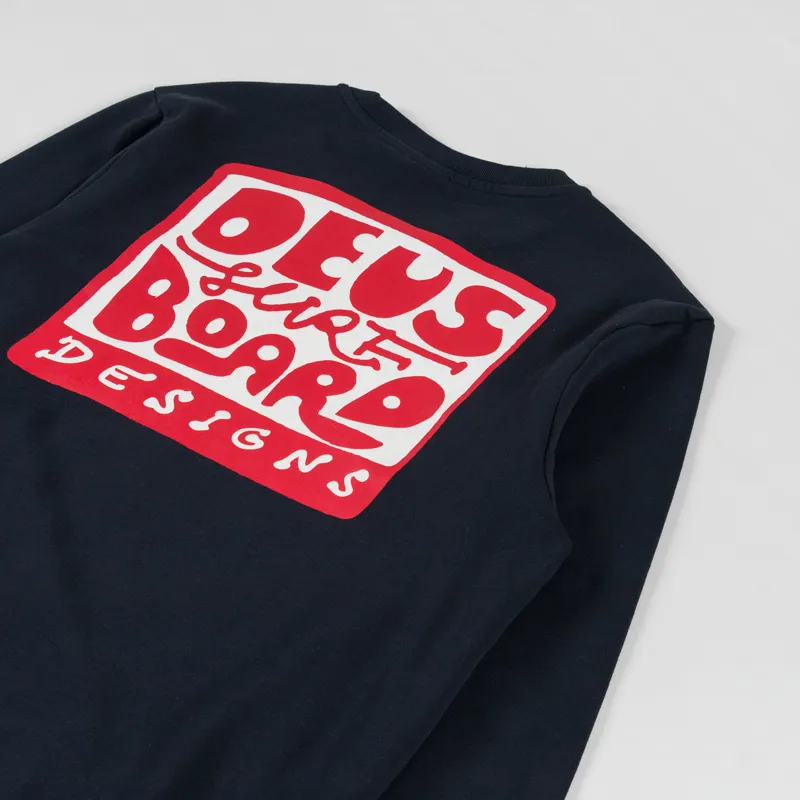 Deus Ex Machina Nice To See You Crew Sweat Black-6