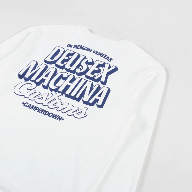 Deus Ex Machina Ever Seen Crew Vintage White-6