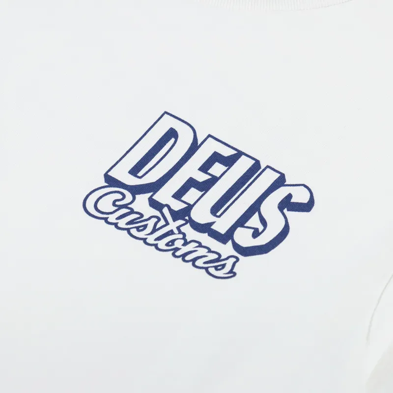 Deus Ex Machina Ever Seen Crew Vintage White-5