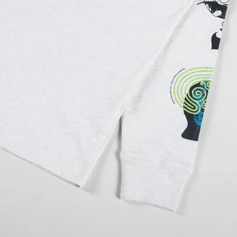 Deus Ex Machina Migration Long Sleeve T Shirt Light Grey Marl-8