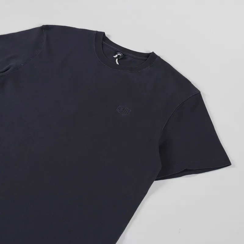 Deus Ex Machina Shield Garment Dyed T Shirt Black-1