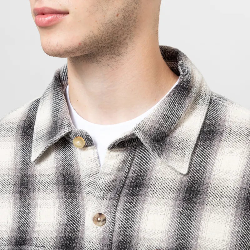 Deus Ex Machina Too Busy To Work Check Shirt White Check-6