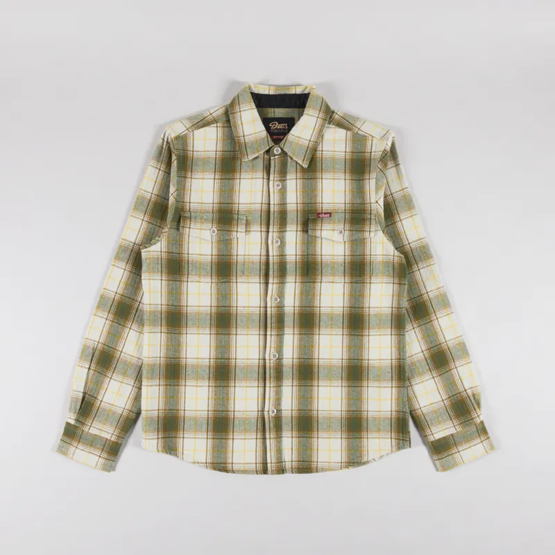 Deus Ex Machina Jermaine Check Shirt Dirty White