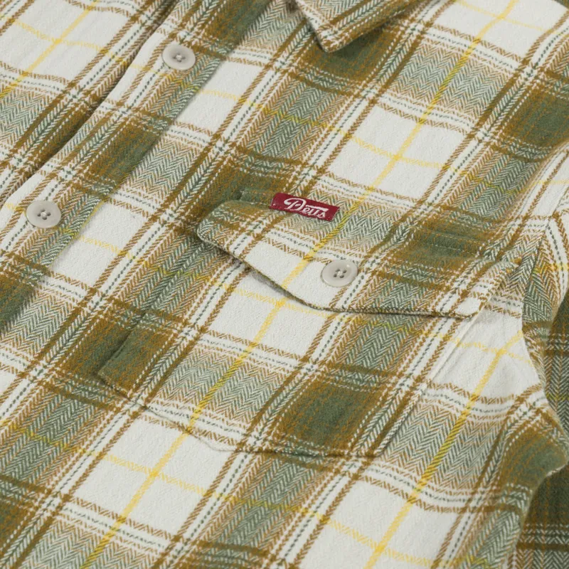 Deus Ex Machina Jermaine Check Shirt Dirty White-5