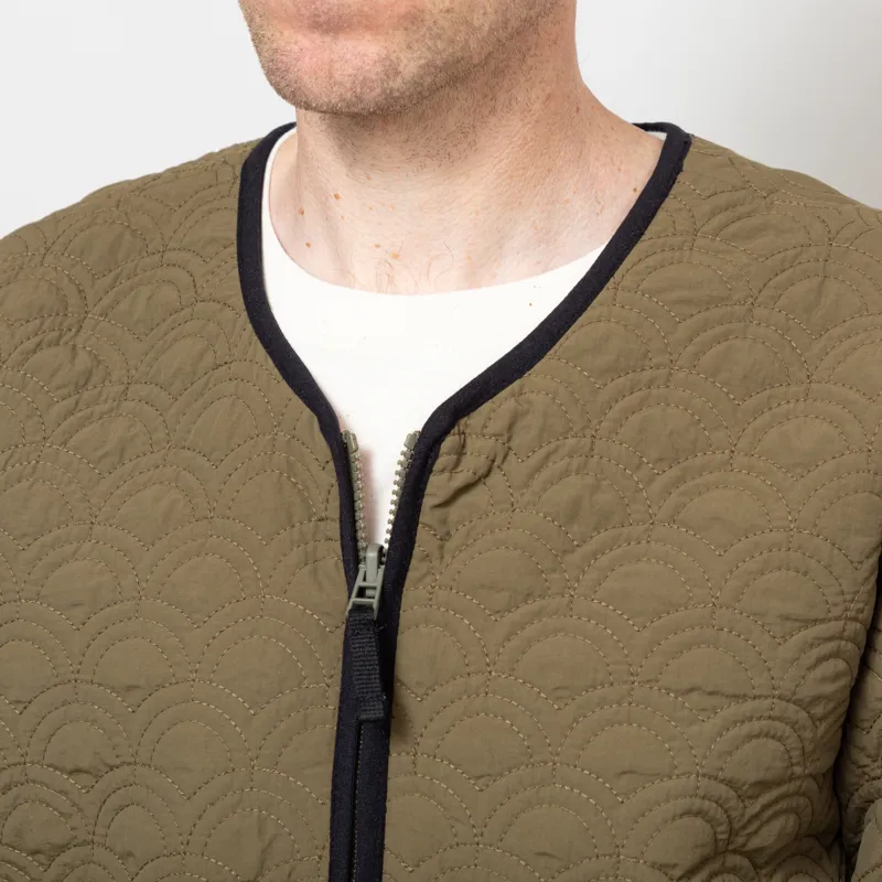 Deus Ex Machina Nihon Reversible Liner Dark Olive-7