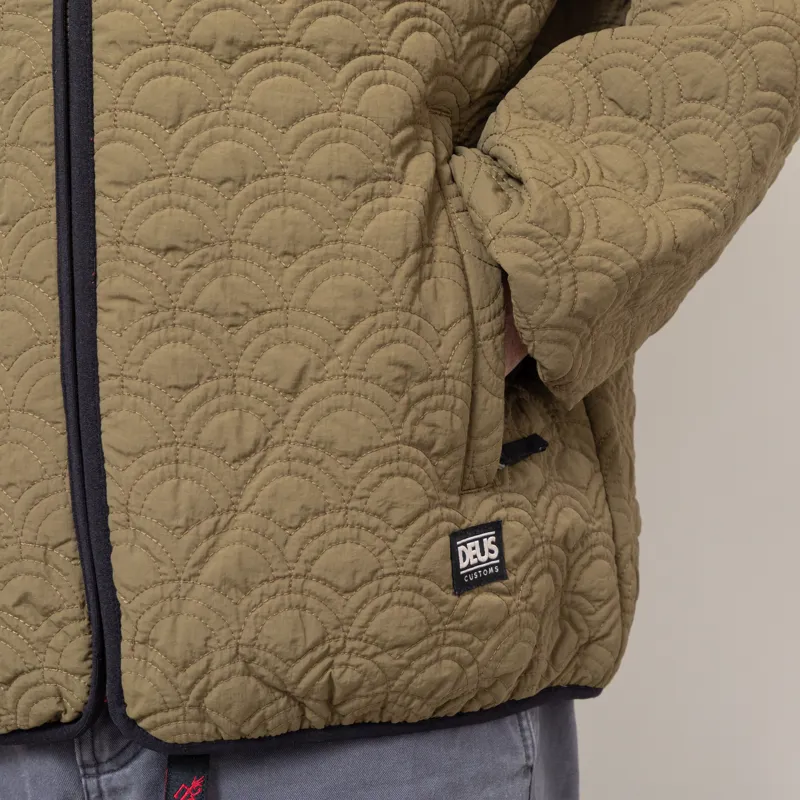 Deus Ex Machina Nihon Reversible Liner Dark Olive-8