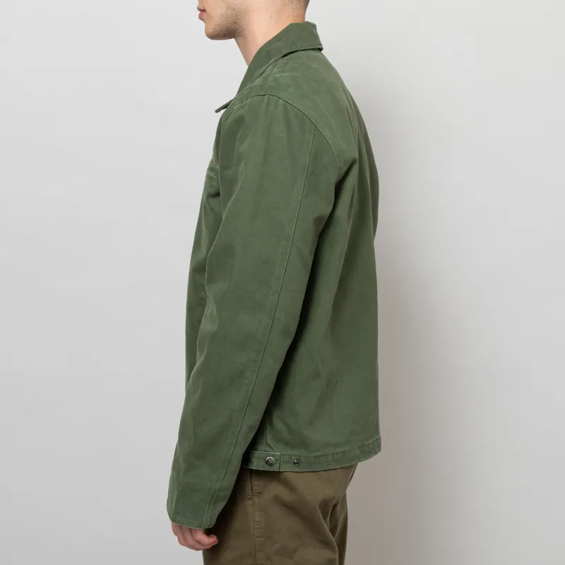 Deus Ex Machina Workwear Overdye Jacket Cypress Green-2