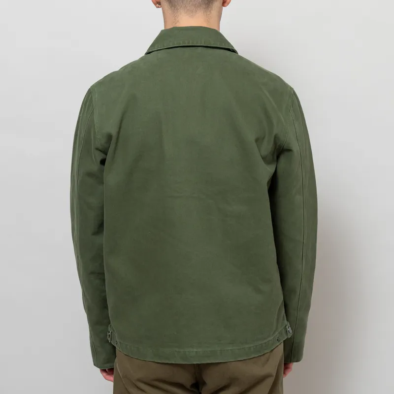 Deus Ex Machina Workwear Overdye Jacket Cypress Green-3