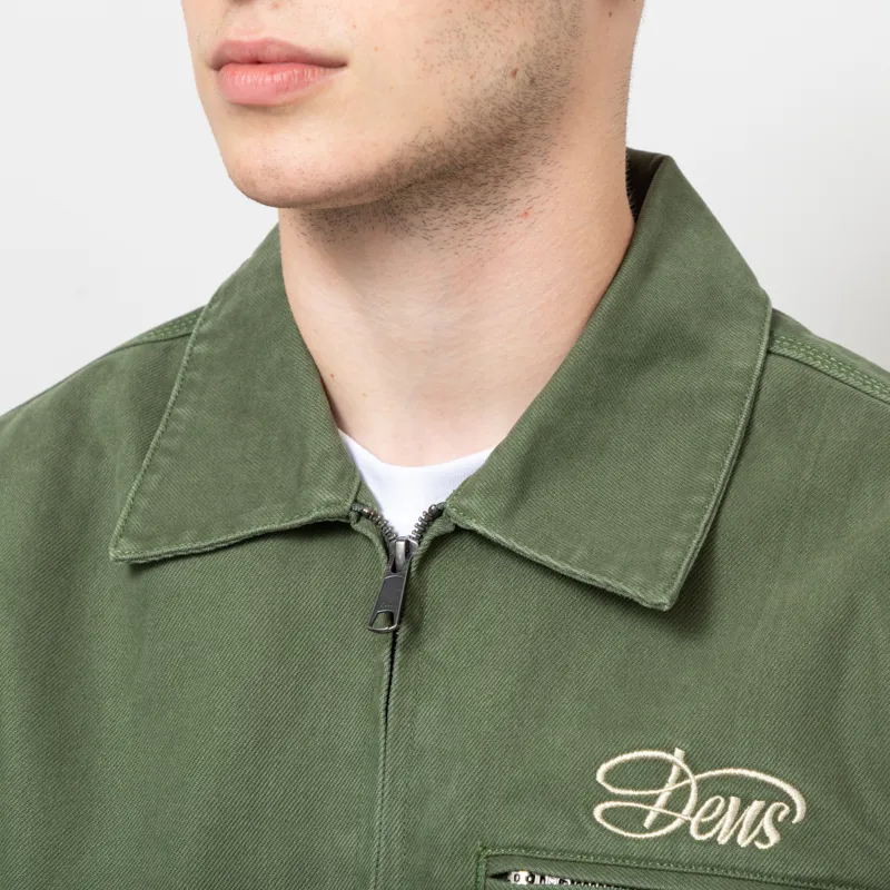 Deus Ex Machina Workwear Overdye Jacket Cypress Green-5