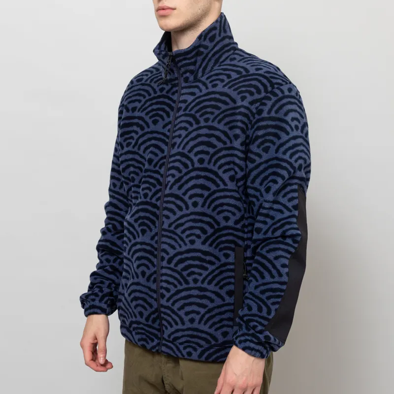 Deus Ex Machina Nihon Zip Fleece Navy-1