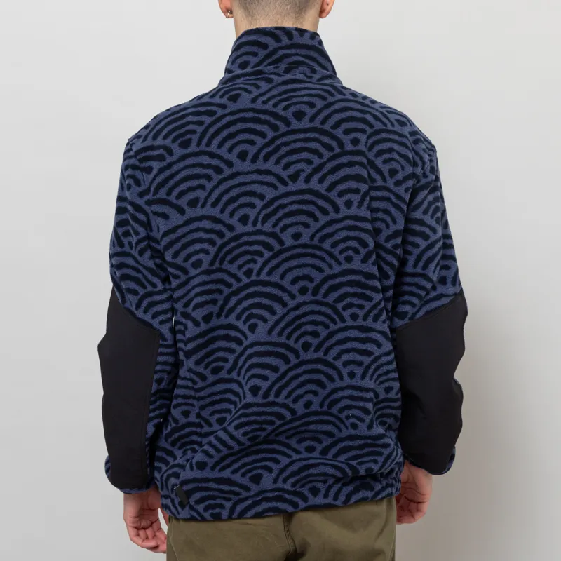 Deus Ex Machina Nihon Zip Fleece Navy-3