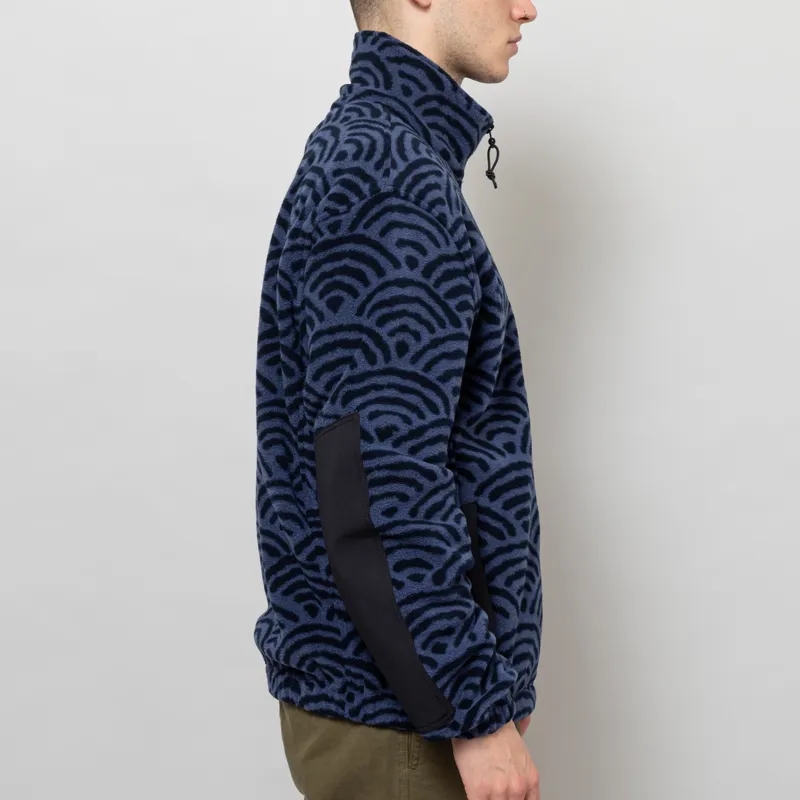 Deus Ex Machina Nihon Zip Fleece Navy-4