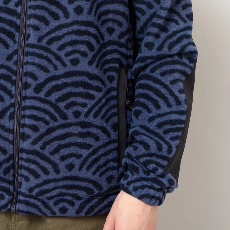 Deus Ex Machina Nihon Zip Fleece Navy-9