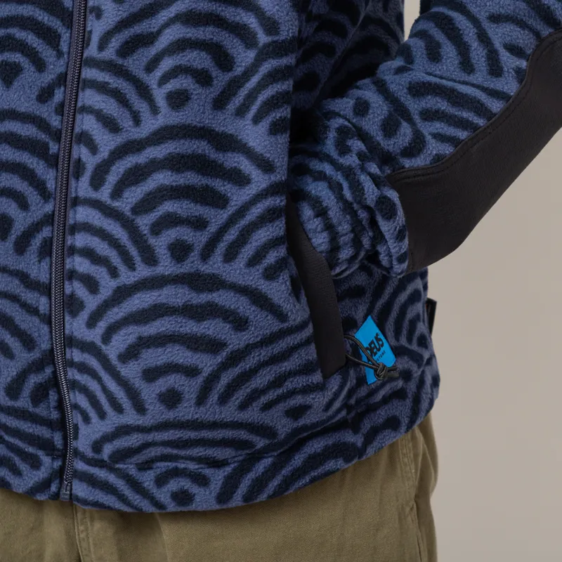 Deus Ex Machina Nihon Zip Fleece Navy-8