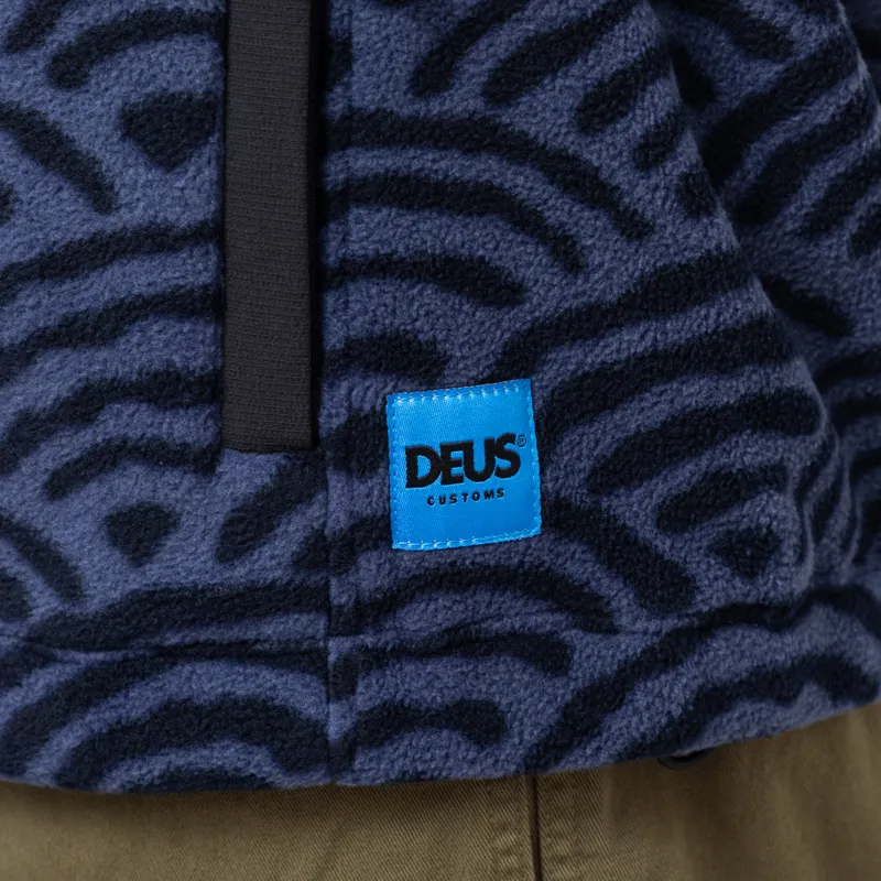 Deus Ex Machina Nihon Zip Fleece Navy-11