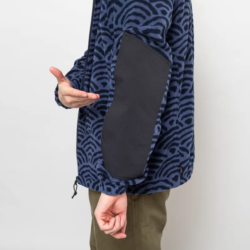 Deus Ex Machina Nihon Zip Fleece Navy-6