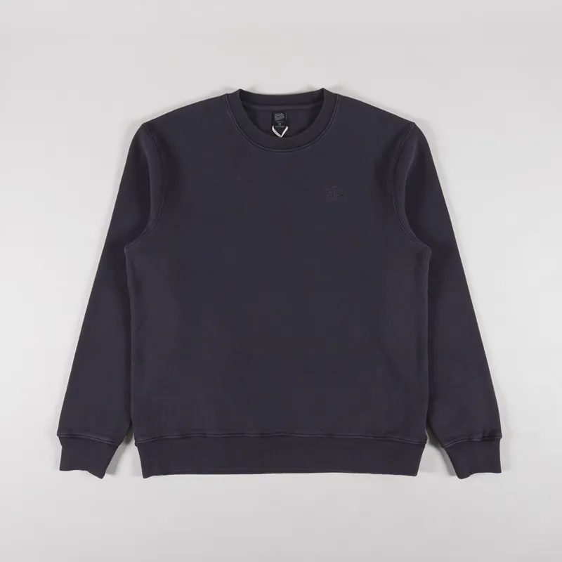 Deus Ex Machina Shield Garment Dyed Crew Black