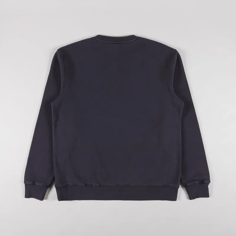 Deus Ex Machina Shield Garment Dyed Crew Black-1