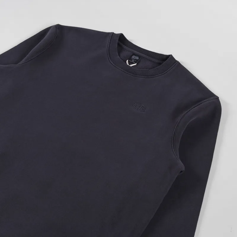 Deus Ex Machina Shield Garment Dyed Crew Black-2