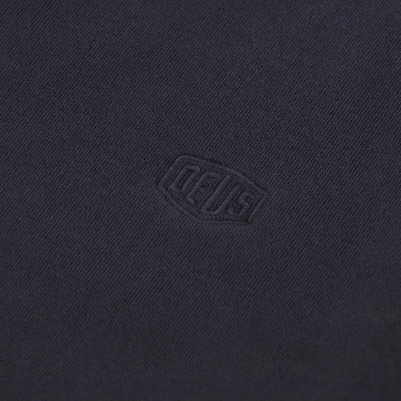 Deus Ex Machina Shield Garment Dyed Crew Black-4