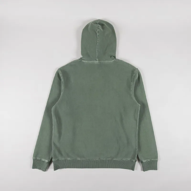 Deus Ex Machina Shield Garment Dyed Hoodie Cypress Green-1
