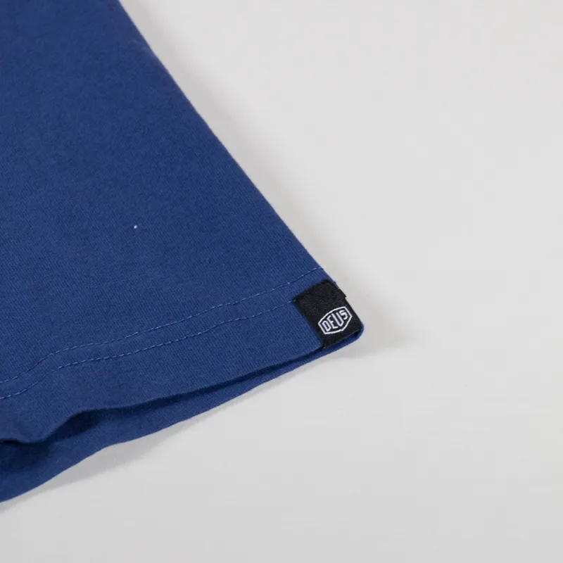 Deus Ex Machina Venice Skull T Shirt Mechanic Blue-6